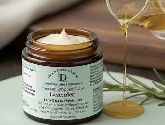 Premium Whipped Tallow Balm – Lavender | Face & Body Moisturizer